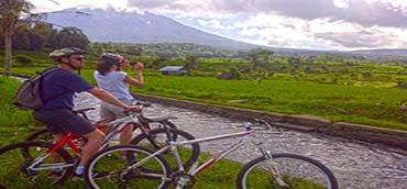 downhill cycling from kintamani to ubud